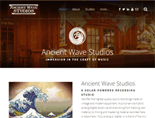 Tablet Screenshot of ancientwavestudios.com